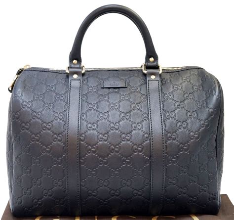 gucci vintage boston black leather handbag|Gucci microguccissima Boston bag.